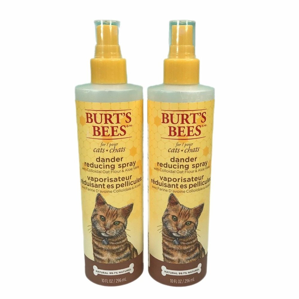 Burt'S Bees Cat Dander Reducing Spray Colloidal Oat Flour & Aloe Vera (2)